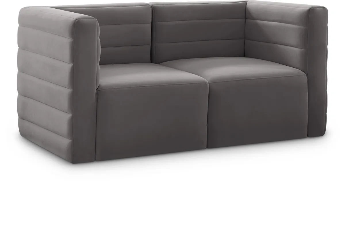 Quincy - 2 Seat Modular Sofa - Gray