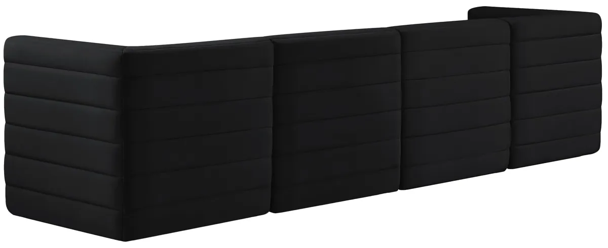 Quincy - 4 Seat Modular Sofa - Black