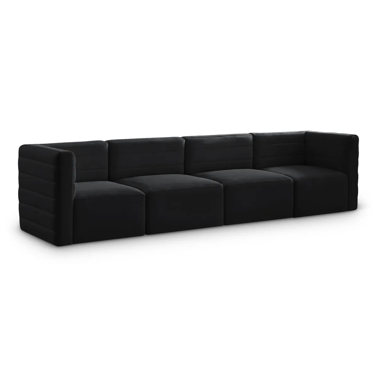 Quincy - 4 Seat Modular Sofa - Black