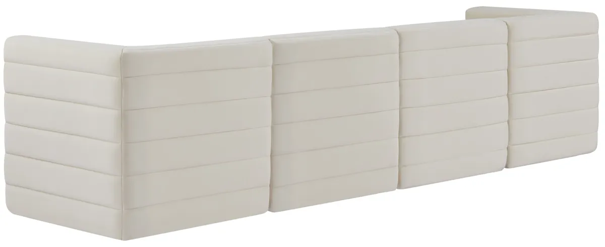 Quincy - 4 Seat Modular Sofa - Cream