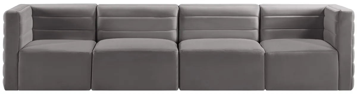 Quincy - 4 Seat Modular Sofa - Gray