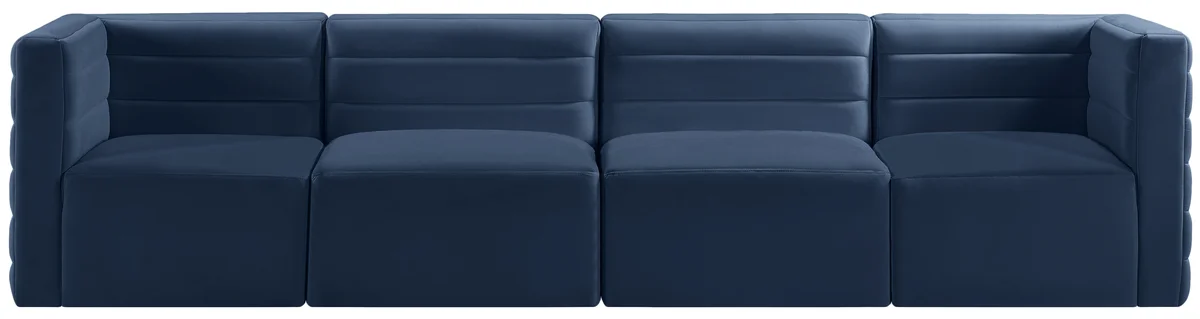 Quincy - 4 Seat Modular Sofa - Navy