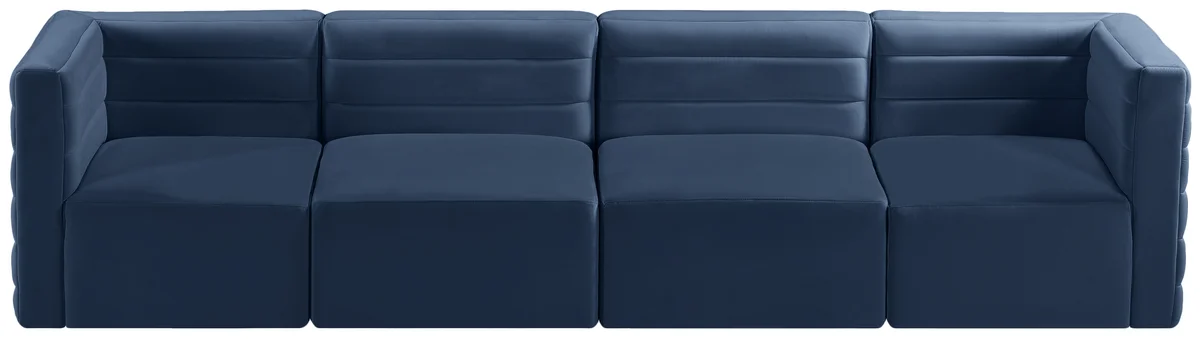 Quincy - 4 Seat Modular Sofa - Navy