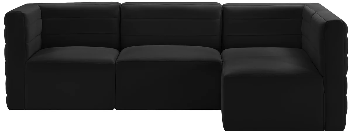 Quincy - 4 Piece Modular Sectional - Black