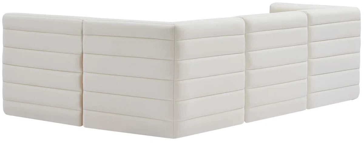 Quincy - 4 Piece Modular Sectional - Cream