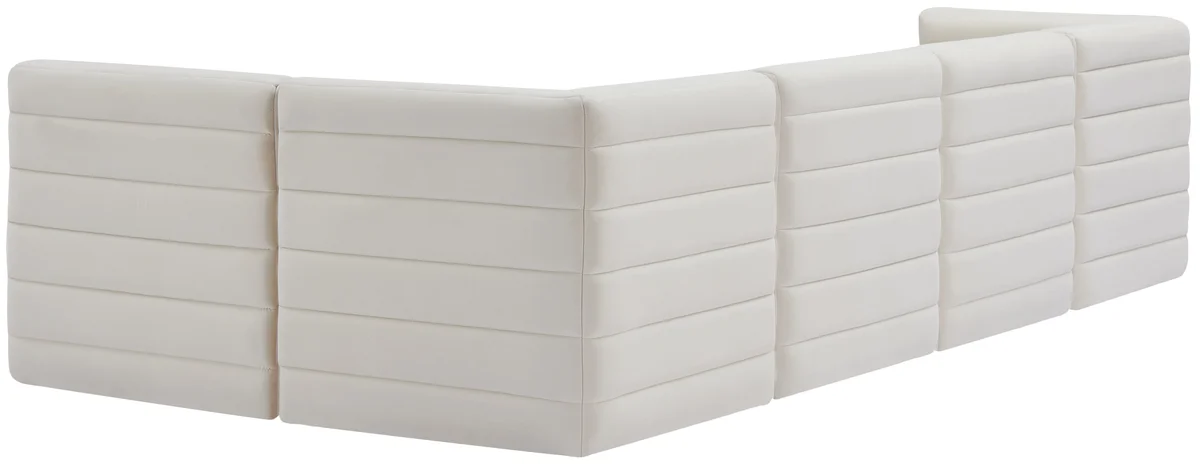 Quincy - 5 Piece Modular Sectional - Cream