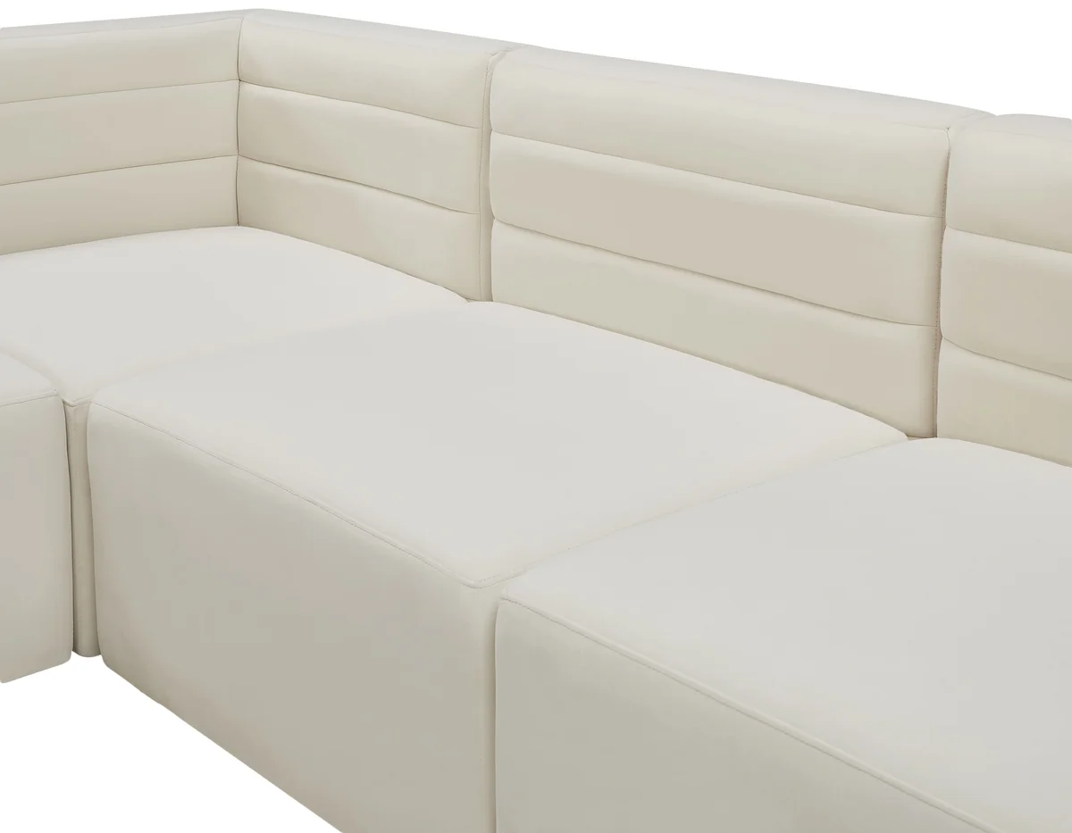 Quincy - 5 Piece Modular Corner Sectional - Cream