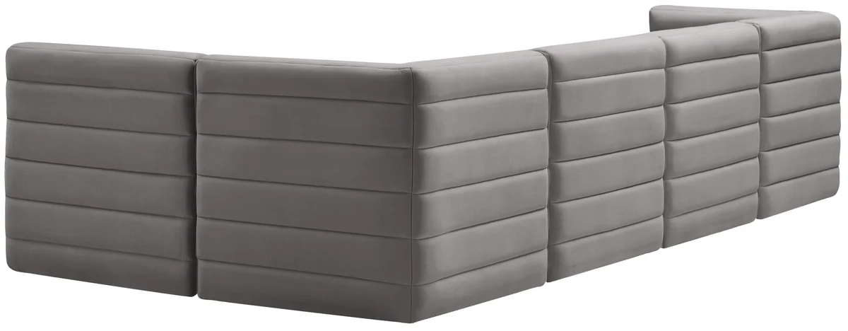 Quincy - 5 Piece Modular Sectional - Gray