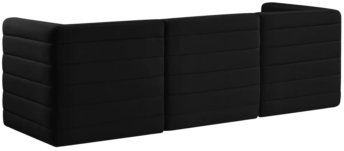 Quincy - 3 Seat Modular Sofa - Black