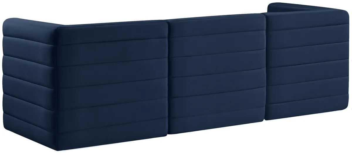 Quincy - 3 Seat Modular Sofa - Navy