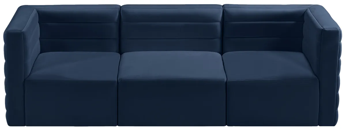 Quincy - 3 Seat Modular Sofa - Navy