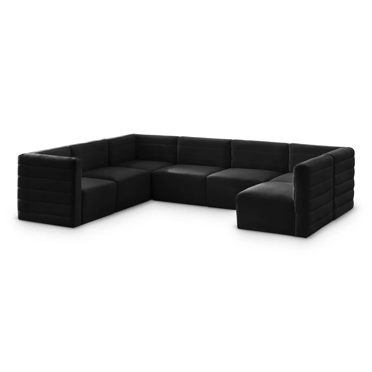 Quincy - 7 Piece Modular Sectional - Black