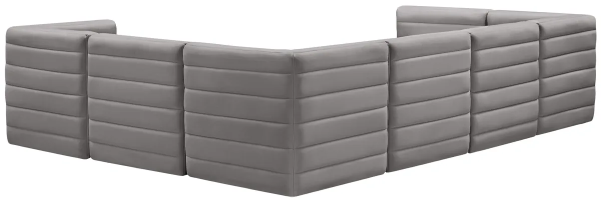 Quincy - 7 Piece Modular Sectional - Gray