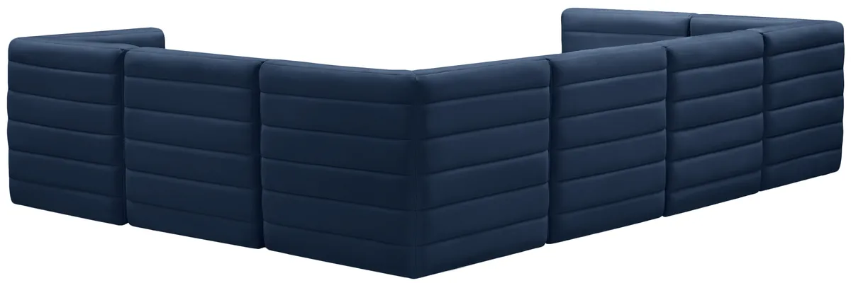 Quincy - 7 Piece Modular Sectional - Navy