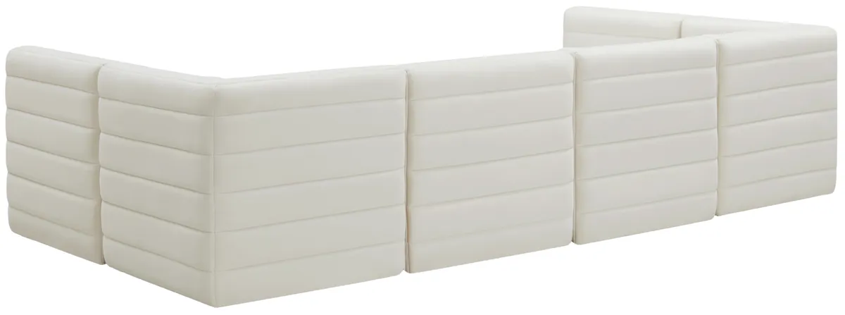 Quincy - 6 Piece Modular U-Shaped Sectional - Cream