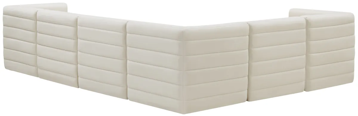 Quincy - 6 Piece Modular Sectional - Cream