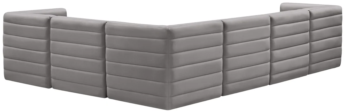 Quincy - 6 Piece Modular Sectional - Gray