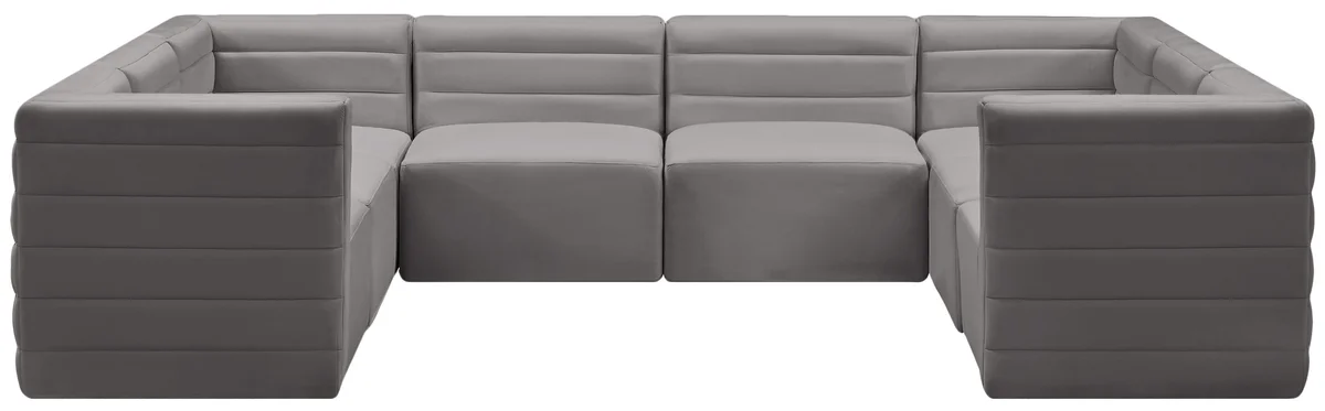 Quincy - 8 Piece Modular Sectional - Gray