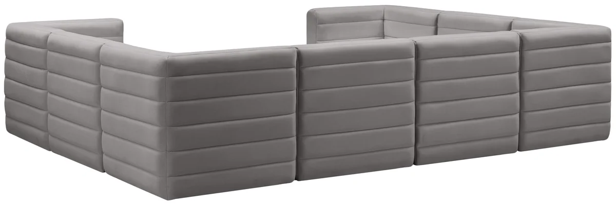Quincy - 8 Piece Modular Sectional - Gray