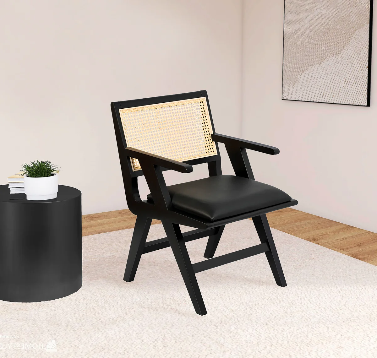 Abby - Dining Arm Chair - Black - View 2