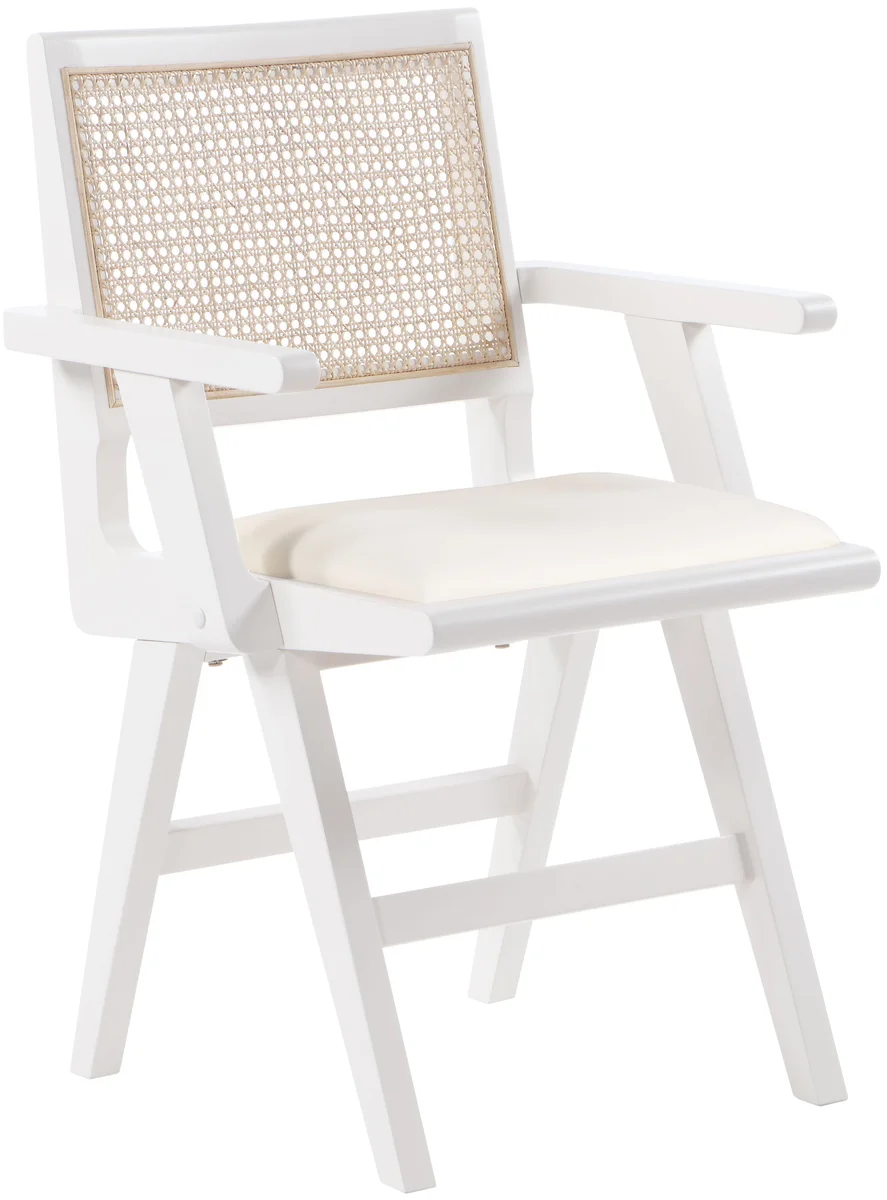Abby - Dining Arm Chair - White