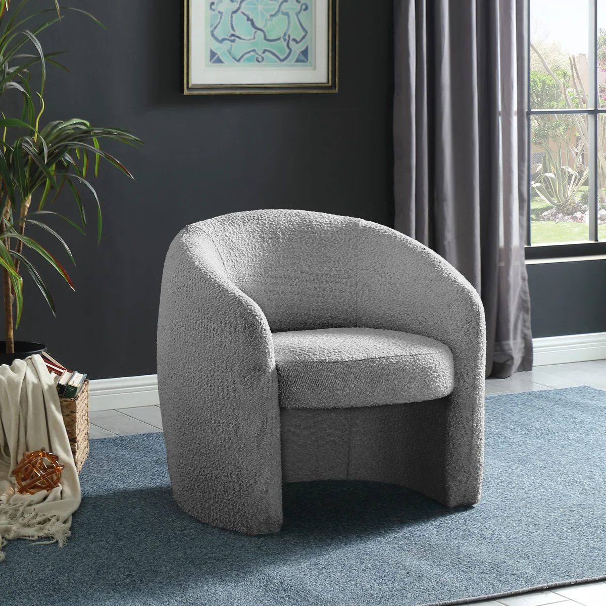 Acadia - Accent Chair - Gray - View 2