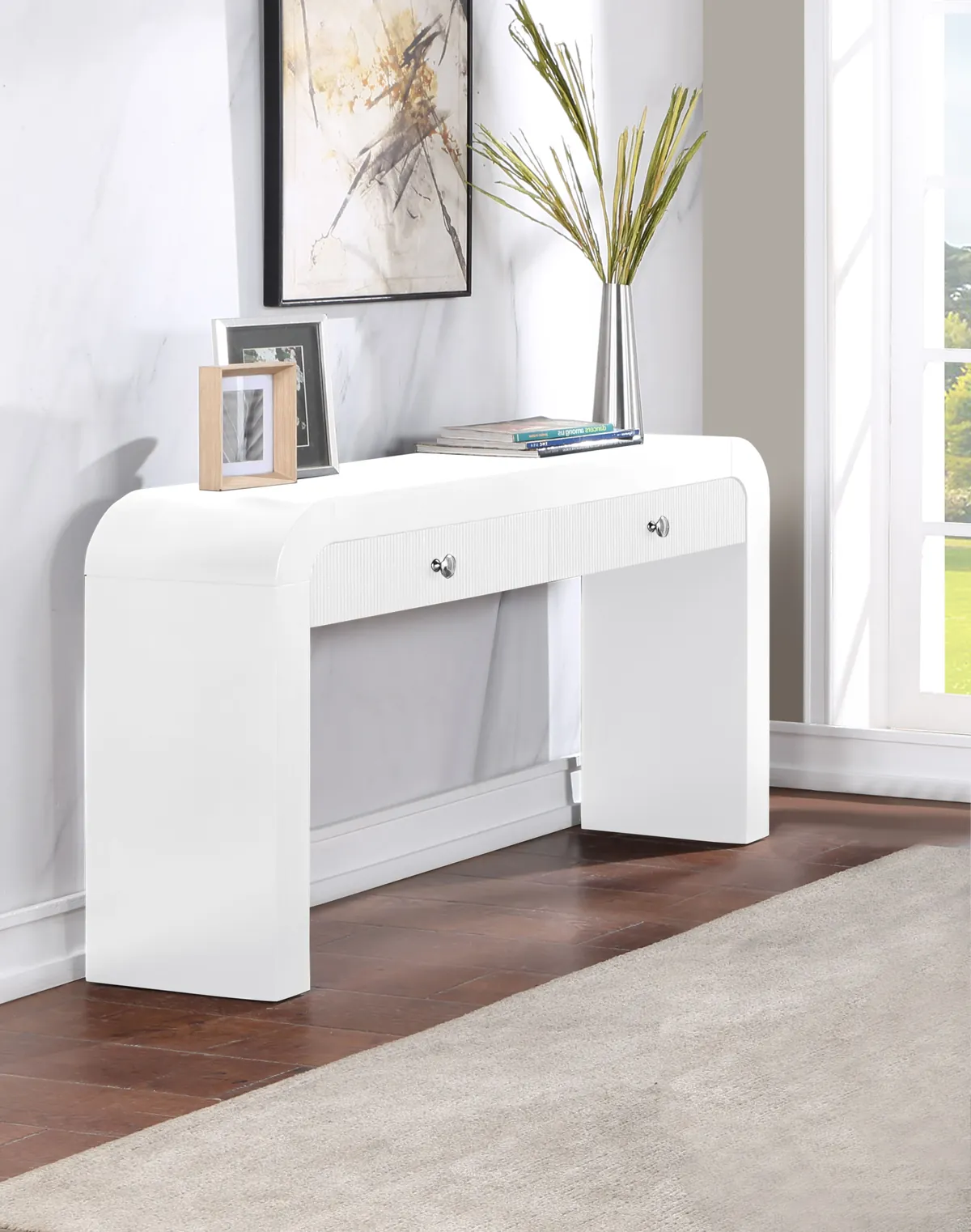 Artisto - Console Table - White