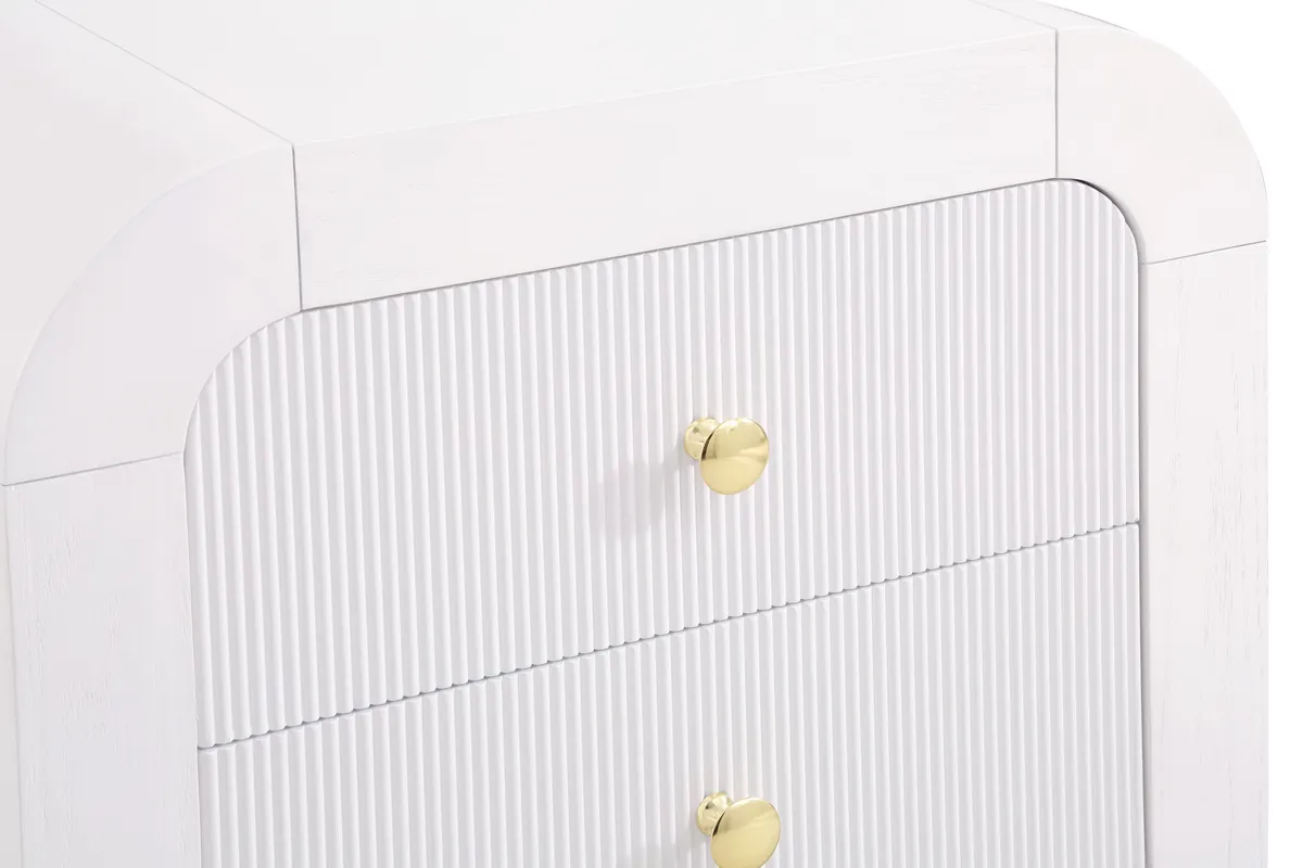 Artisto - Night Stand - White