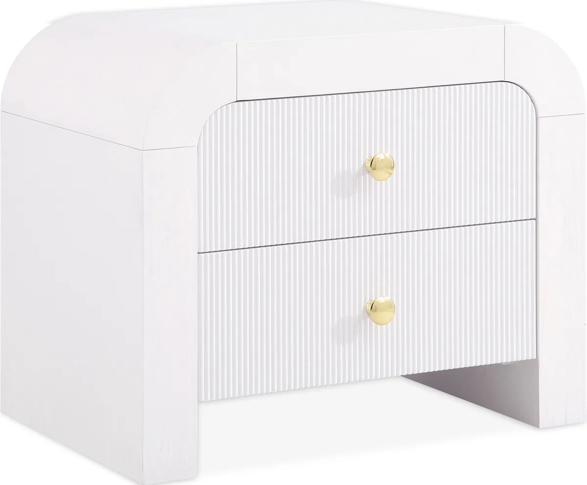 Artisto - Night Stand - White