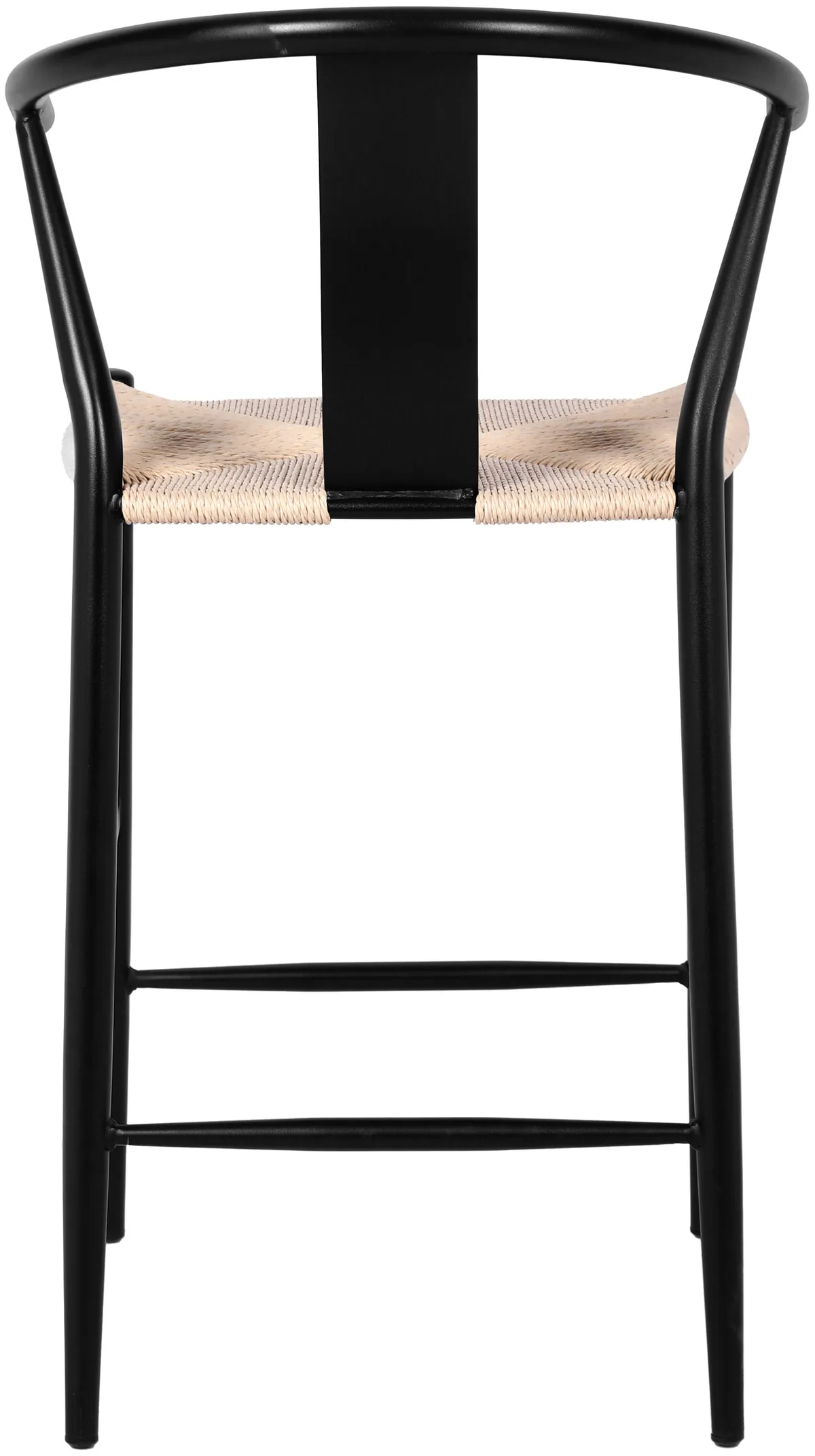 Beck - Hand Woven Rope Stool (Set of 2) - Black - View 2