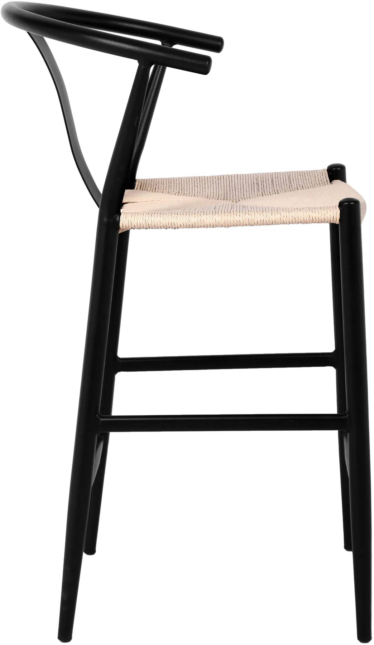 Beck - Hand Woven Rope Stool (Set of 2) - Black