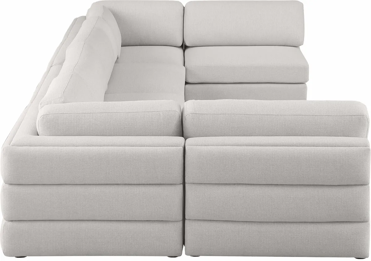 Beckham - 6 Piece Modular Sectional - Beige