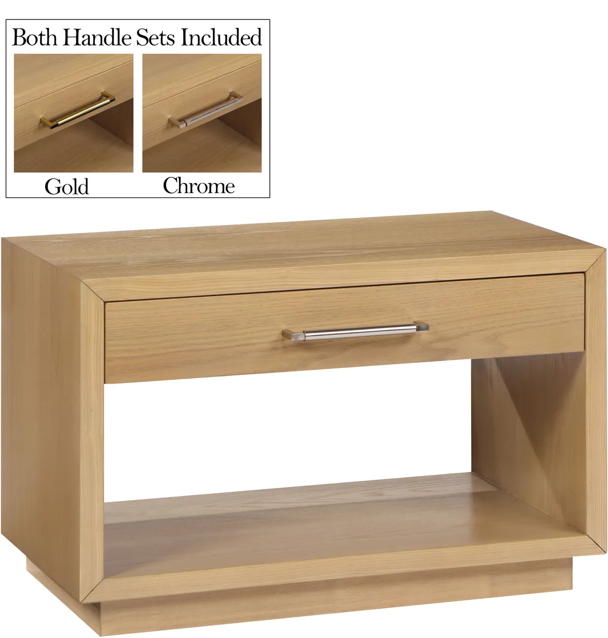 Avery - Night Stand - Oak - View 2