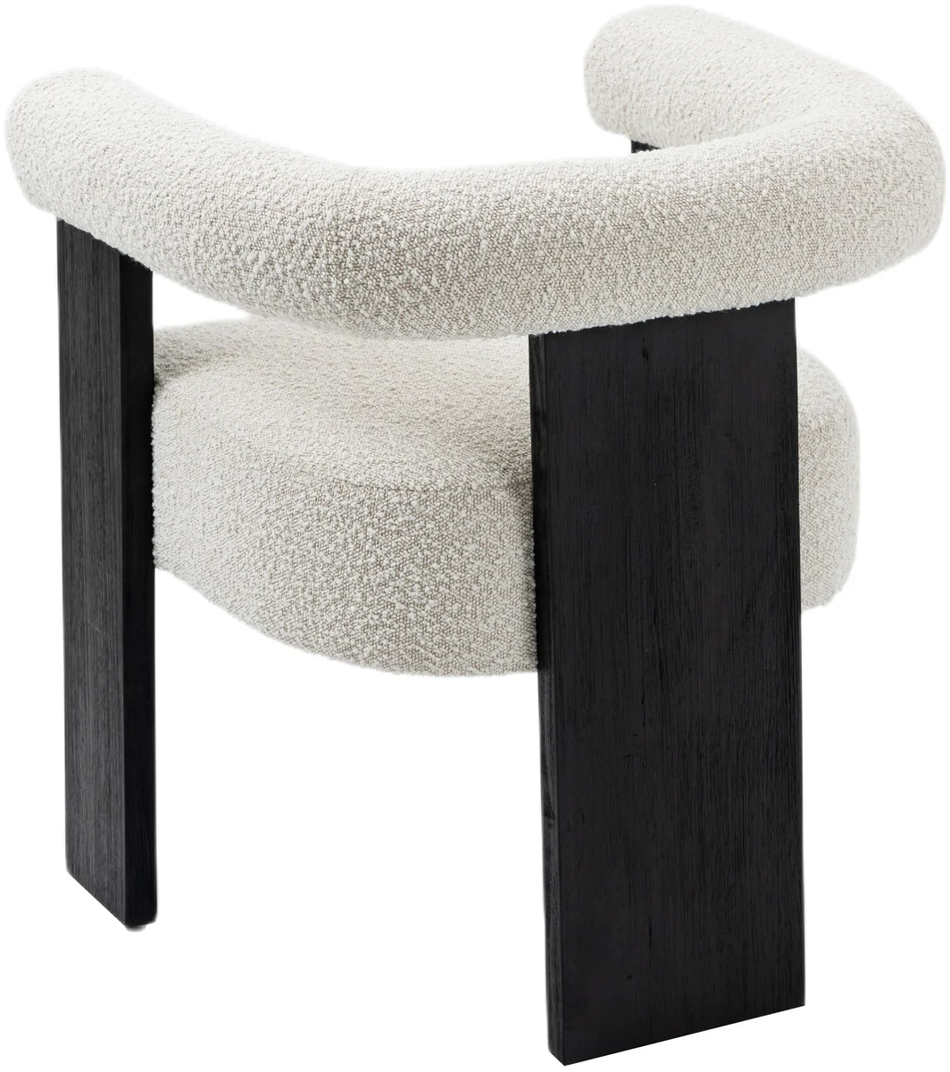 Barrel - Dining Chair - Black / Cream