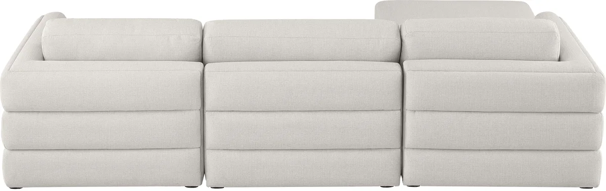 Beckham - 4 Piece Modular L-Sahped Sectional - Beige