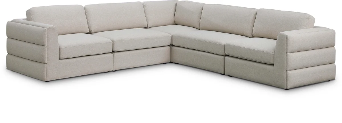 Beckham - 5 Piece Modular Corner Sectional - Beige