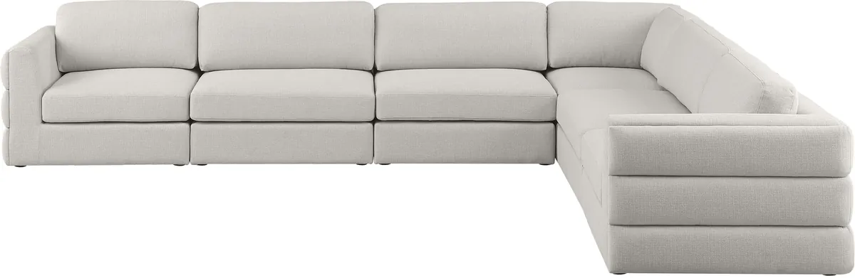 Beckham - 6 Piece Modular Corner Sectional - Beige