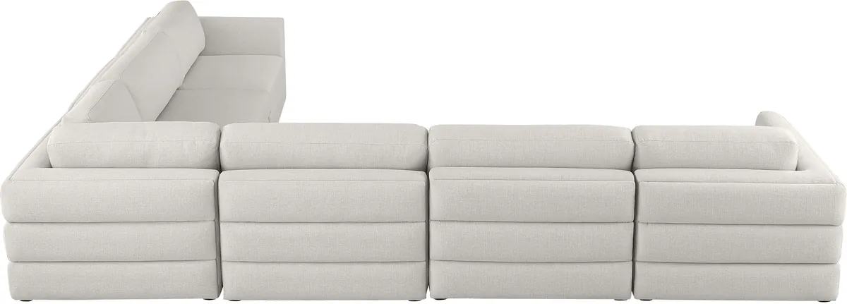Beckham - 6 Piece Modular Corner Sectional - Beige
