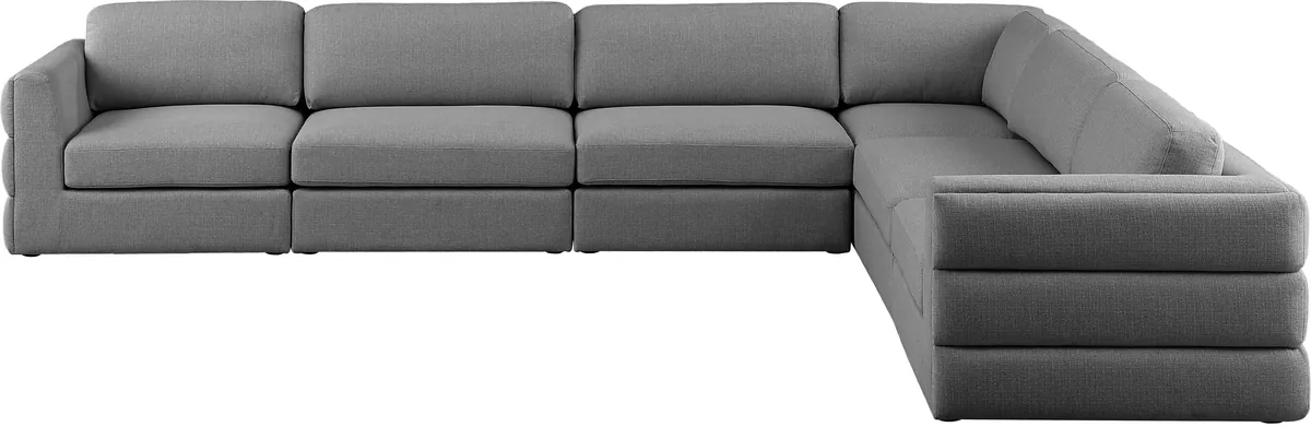 Beckham - 6 Piece Modular Corner Sectional - Gray