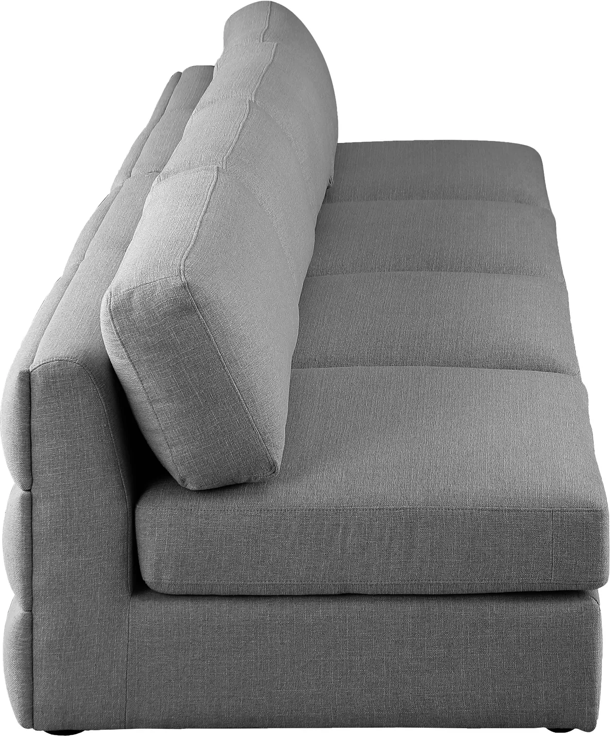 Beckham - Modular 4 Seat Armless Sofa - Gray