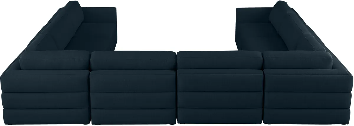 Beckham - 8 Piece Modular Sectional - Navy