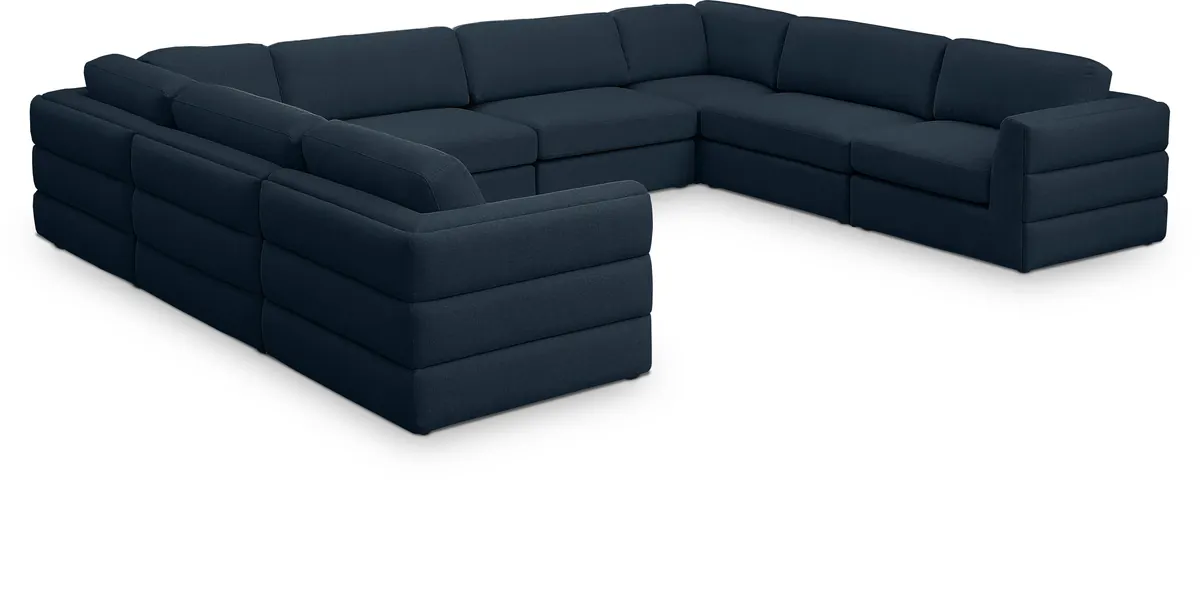 Beckham - 8 Piece Modular Sectional - Navy