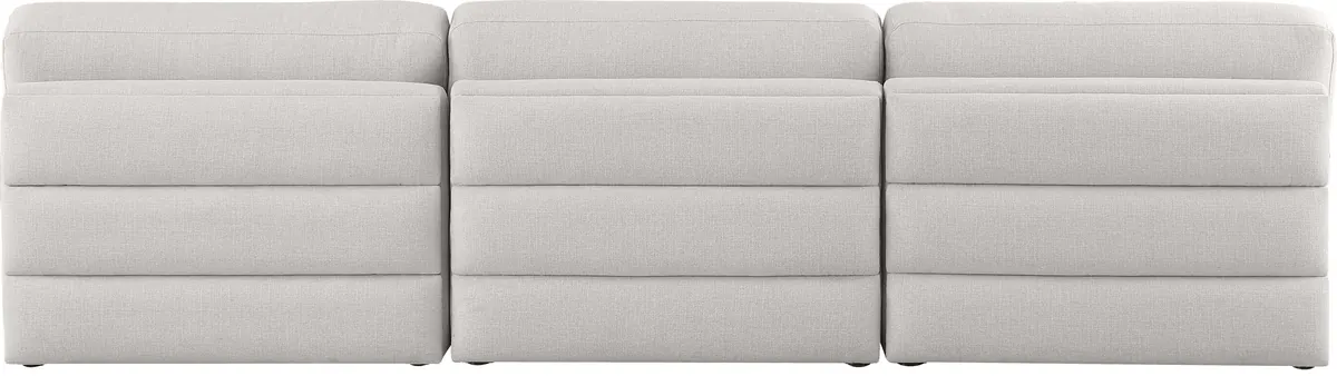 Beckham - Modular 3 Seat Armless Sofa - Beige