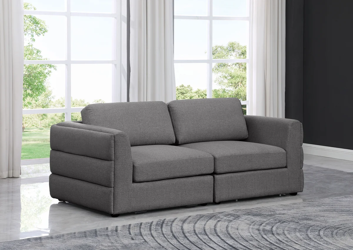 Beckham - Modular 2 Seat Sofa - Gray - View 2