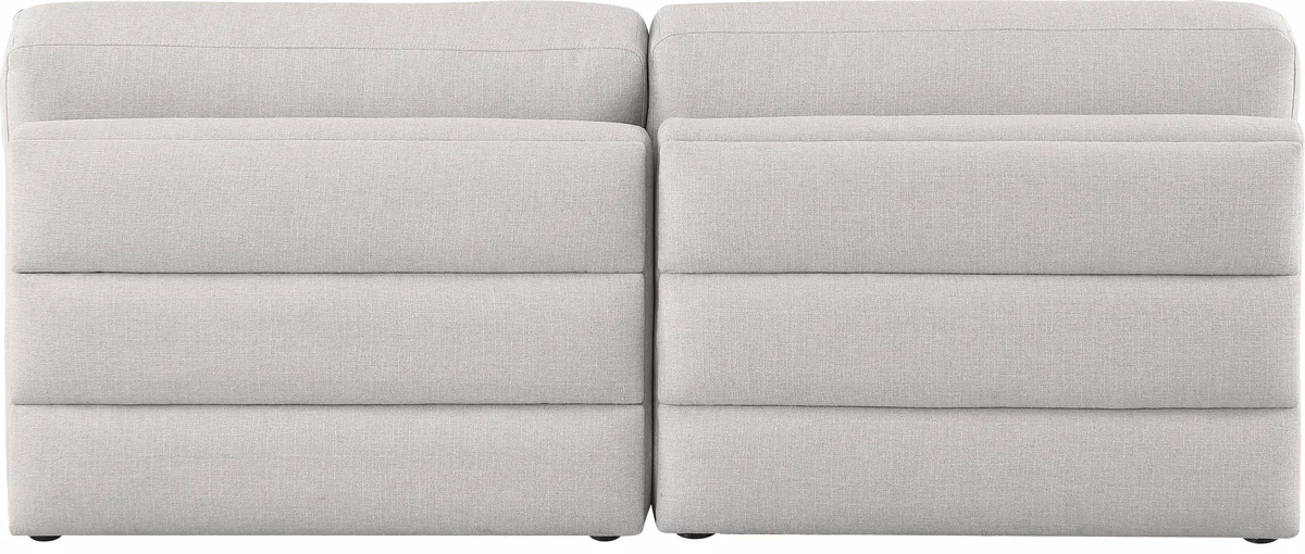 Beckham - Modular 2 Seat Armless Sofa - Beige