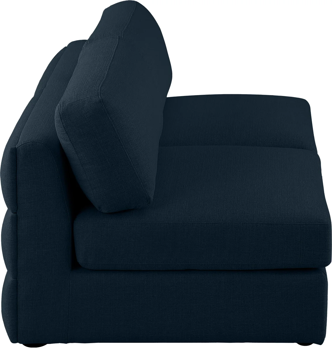 Beckham - Modular 2 Seat Armless Sofa - Navy