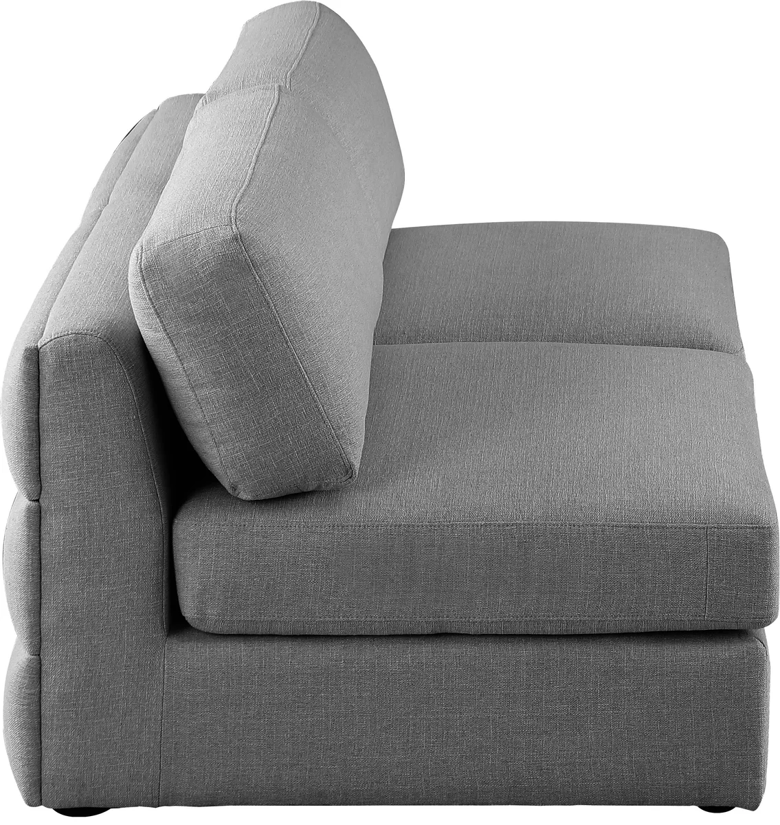 Beckham - Modular 2 Seat Armless Sofa - Gray