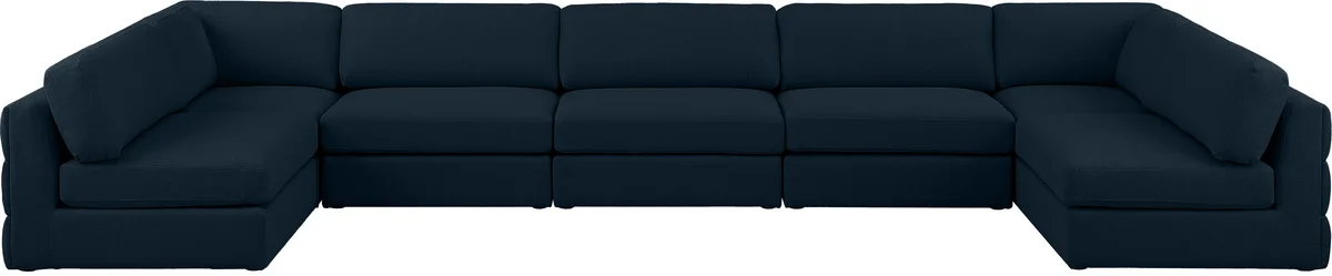 Beckham - 7 Piece Modular Sectional - Navy