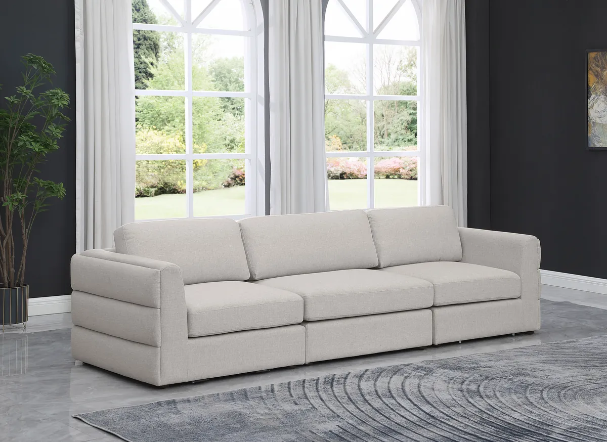 Beckham - Modular 3 Seat Sofa - Beige - View 2