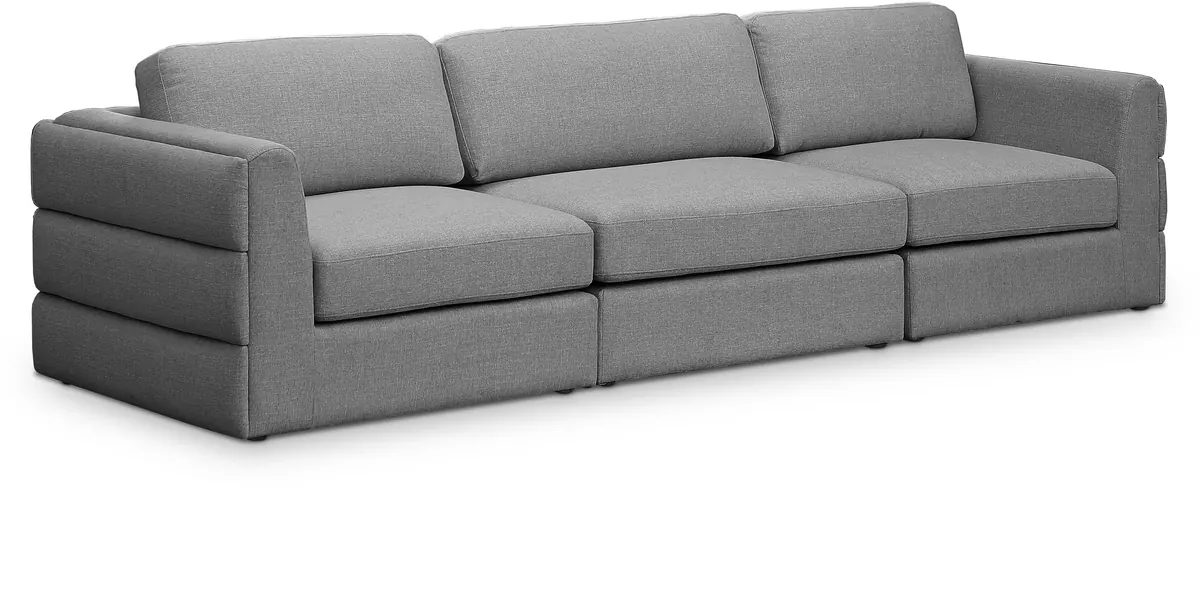 Beckham - Modular 3 Seat Sofa - Gray